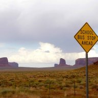 Bus Stop Ahead